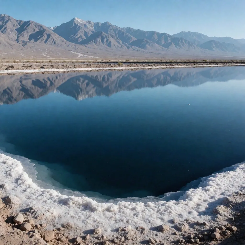 Extracción de salmuera rica en litio en un salar de la Puna argentina